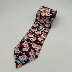 Bunte Weihnachtsmann Feiertag Krawatte Festlich Neuheit Urlaub Herren Weihnachten Krawatte - Bild 1 von 11
