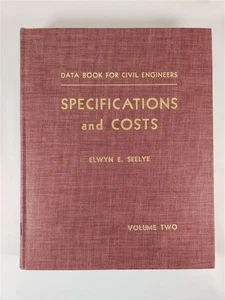 Data Book For Civil Engineers Specifications And Costs Vol. 2 By Elwyn Seelye - Picture 1 of 19