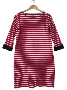 Vestido recto American Living para mujer L rojo blanco rayas patriótico carrera informal - Imagen 1 de 8