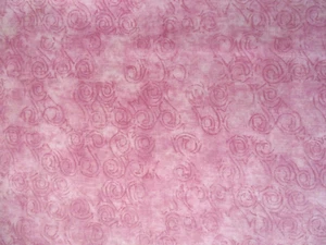 1-3/4 YDS SHADES OF PINK SCROLL DESIGN 100% COTTON DAVID TEXTILES OOP 1998 - Picture 1 of 4
