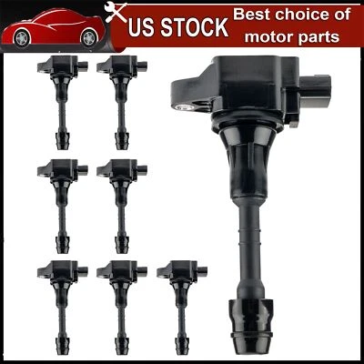 8Pcs Ignition Coils For 2008-2015 TITAN  Armada 2012-2015 Nissan NV2500 NV3500 Foto 1 de 4