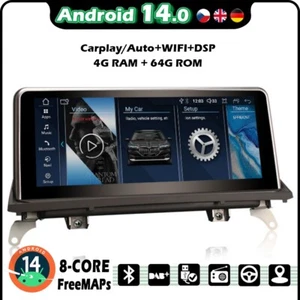 Qualcomm 8-Kern Android 14 Autoradio GPS CarPlay DSP SWC BMW X5 E70 X6 E71 CCC - Bild 1 von 15