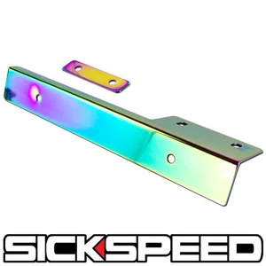 FRONT BUMPER LICENSE PLATE RELOCATION BRACKET MOUNT HOLDER BAR NEO CHROME P2 - Picture 1 of 1