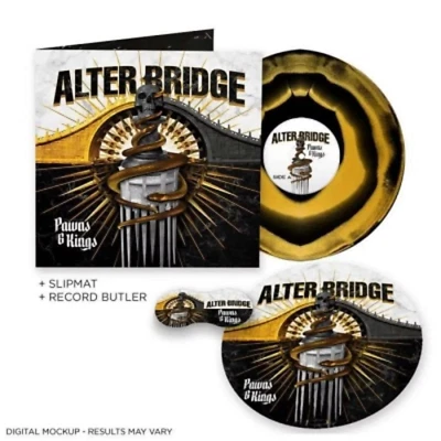 Alter Bridge – Pawns & Kings LP, Album, Limited Edition, Black/Gold Swirl - Image 1 of 4