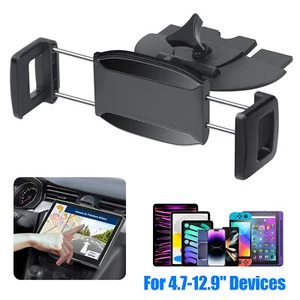 CD Slot Car Phone Tablets Holder Universal Car Mount for iPhone Samsung iPad - Picture 1 of 7