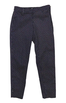 Pantalones elásticos H&M para mujer talla 4 (medidas 27x27) negro/blanco con pedal de flores estampado por todas partes Foto 1 de 4