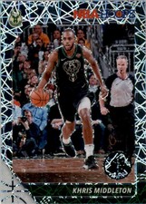 2019-20 Hoops Premium Stock Prizms Silver Laser #107 Khris Middleton