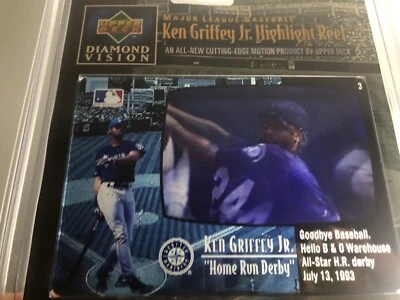 1997 Upper Deck Diamond Vision Ken Griffy Jr. Carretel Highlight lacrado de fábrica #3 - Imagem 1 de 3