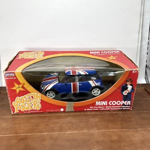 2004 Austin Powers 1:18 Mini Cooper Die Cast Metal Car, Joy Ride, Damaged Box - Picture 1 of 8