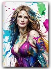 Julia Roberts Artist Signed ACEO Sketch Card Print Hand Numbered #'d/50