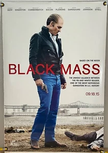 BLACK MASS DS ROLLED ORIG 1SH MOVIE POSTER JOHNNY DEPP BENEDICT CUMBERBATCH 2015 - Picture 1 of 1