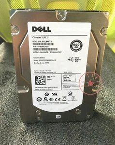 Dell Original 0W347K W347K 600GB 15000RPM 6Gbps 3.5" SAS HARD DRIVE ST3600057SS - Picture 1 of 5
