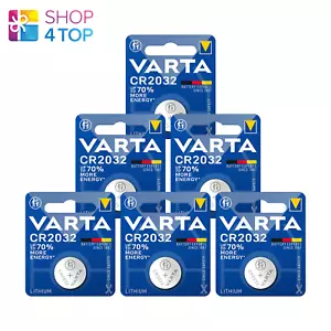 6 VARTA CR2032 LITHIUM BATTERIES 3V COIN CELL BUTTON DL2032 EXP 2033 NEW - Picture 1 of 1