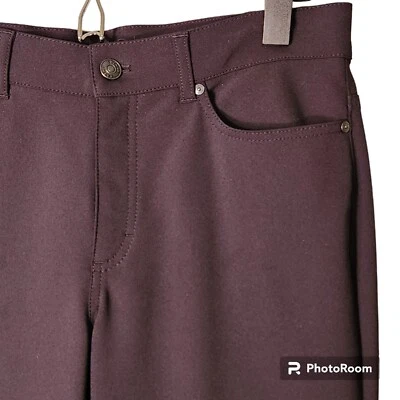 Pantalones deportivos Escada para mujer talla 36 EE. UU. 6 negros elásticos Linda etiqueta de cuero ajustados Foto 1 de 4