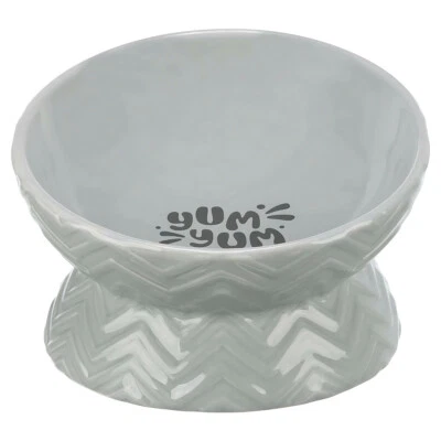 Trixie Keramiknapf grau für Hunde 17 cm ergonomisch spülmaschinengeeignet - Bild 1 von 4