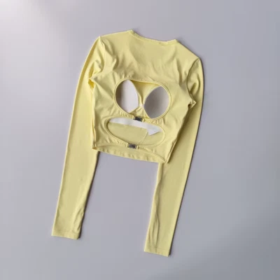 Maglietta A Maniche Lunghe Con Spalline Fisse E Scollo A V - Immagine 1 di 4