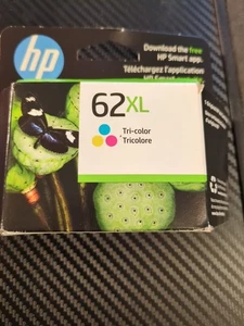 HP 62XL Tri Color Ink Cartridge Genuine (C2P07AN) NEW 06/2027+ - Picture 1 of 6