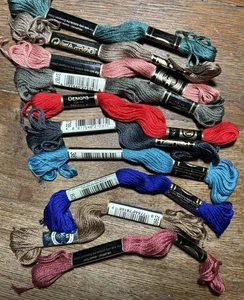 Ten Skeins Of Embroidery Floss Various Colors - Picture 1 of 2