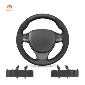 Cubierta de volante MEWANT puntada a mano para BMW Serie 5 M Sport F10 2009-2013 - Imagen 1 de 9