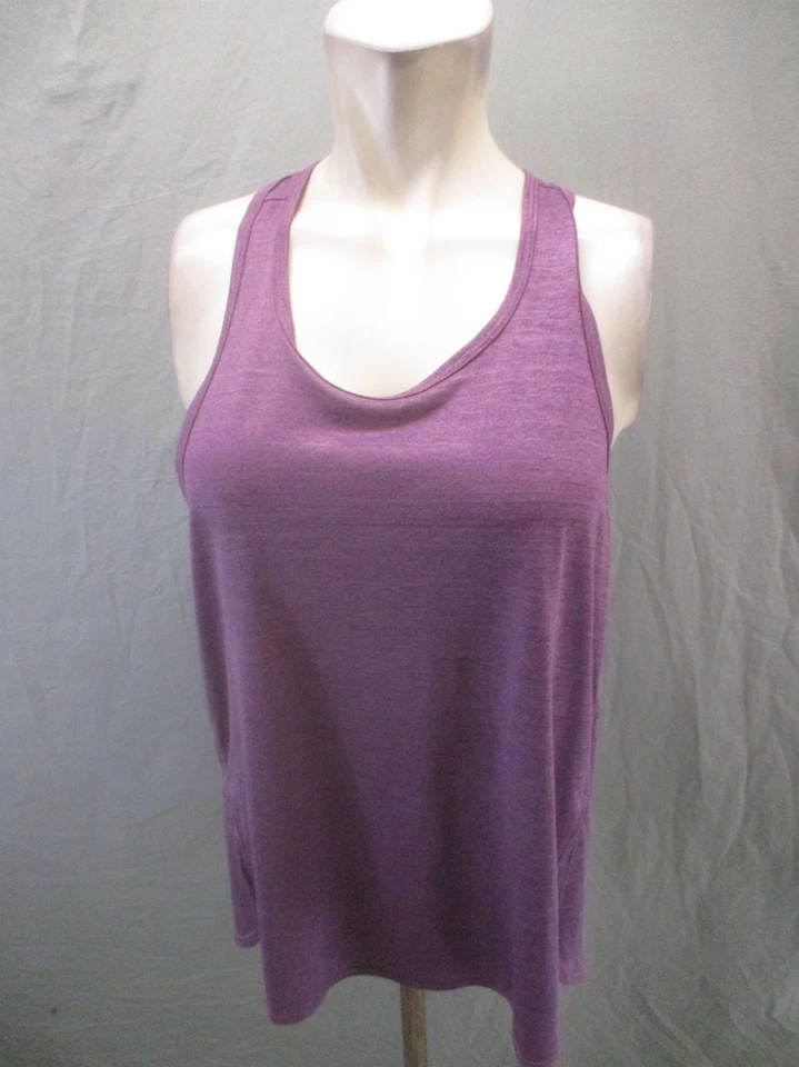 ZELLA размер L женщин фиолетовый декольте Athletic гонщик назад работает Майка 562 - Изображение 1 из 4