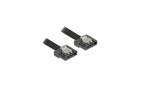Delock Kabel SATA Flexi 6 Gb/s 20 cm schwarz Metall - Bild 1 von 2