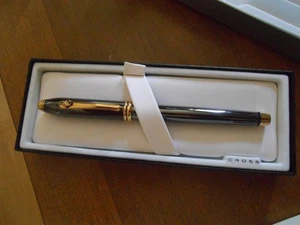 Titanium Cross Townsend Pen 585 SP Original Box & Papers *needs refill* AG logo - Picture 1 of 15