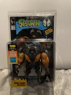 Spawn - Tremor Action Figure - Special Edition Comic Book - McFarlane Toys - Image 1 of 2