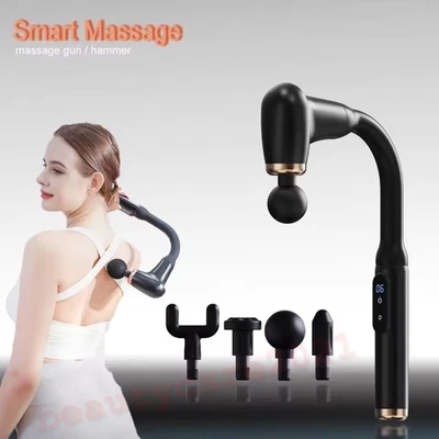 Massage Gun with Extended Handle Fascia Gun Back Massager for Muscle/Neck/Body Foto 1 de 4