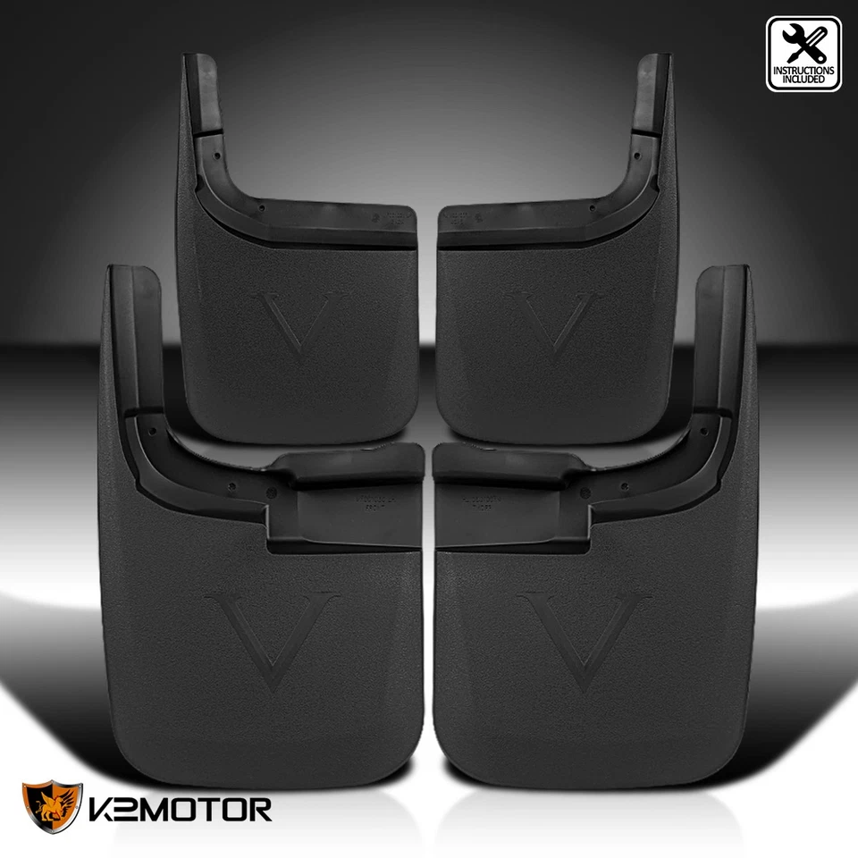 Fits 2017-2018 Ford F250 F350 Super Duty Front+Rear Splash Guards Mud Flaps 4PC Foto 1 de 4