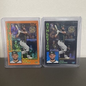 Nick Martini 2019 Topps Silver Pack 1984 Chrome Refractor Orange /25 Rookie Card