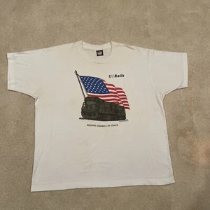 Vintage Single-stitch 1991 “KEEPING AMERICA ON TRACK ” White XXL US Rails T - Picture 1 of 6
