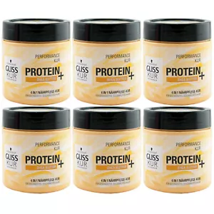 Gliss Kur PROTEIN + Shea Butter 6 x 400ml 4in1 Kur Haarkur Performance Kur - Bild 1 von 1