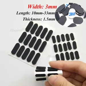 Almohadillas de parachoques autoadhesivas de goma ovaladas de 3 mm de ancho 1,5 mm de grosor - Imagen 1 de 11