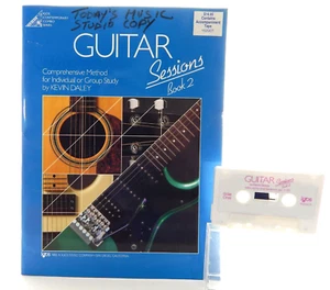 LIBRO MÉTODO SESIONES GUITARRA 2 Con CASSETTE De Colección 1990 por Kevin Daley LOTE de 2 - Imagen 1 de 12