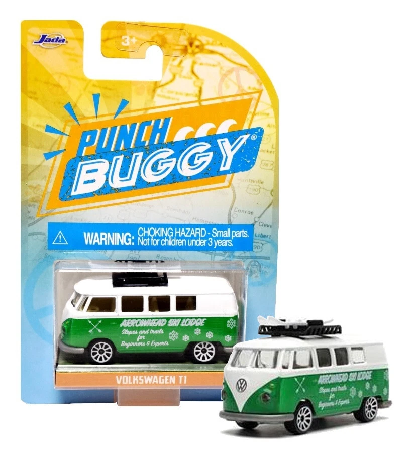 Jada Punch Buggy Volkswagen T1 Arrowhead Ski Lodge Van Diecast Mint on Card - Image 1 of 1
