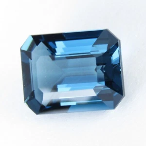 11,52 quilates fabuloso topacio azul natural de Londres bonita colección corte esmeralda gema suelta - Imagen 1 de 4
