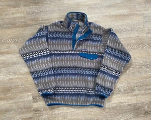 Patagonia Synchilla Snap-T Forge Fleece Pullover Fall 2017 Laughing Waters Aztec - Picture 1 of 9