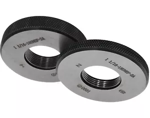 Misuratore anello filettato 1" 1/16-18 UNEF 2A calibro anello filettato GO NOGO 1 1/16-18 misuratori ONU - Foto 1 di 6