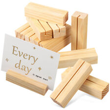  30 Pcs Wood Wooden Card Holder Business Table Number Holders