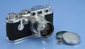 LEICA LEITZ IIIC IIIF SHARK SKIN SELF TIMER UPGRADE CAMERA +50MM SUMMITAR +ORAKO - Bild 1 von 7