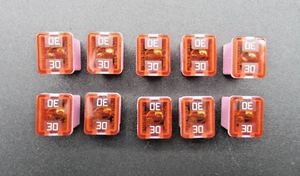 10 Pack Littelfuse 0895030.Z Square Fuse 30A Low Profile JCASE Fuses *BRAND NEW* - Picture 1 of 3