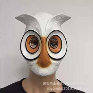 Cosplay Cartoon Owl Birds Face Masks Halloween Party Masquerade Mask Props Latex - Picture 1 of 6