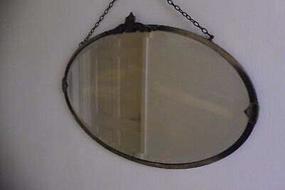 Art Deco Large Metal Framed Wall Mirror • 78.61£