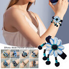 Braided Bracelet Flowers Belly Dance Clapper Bells Jewelry Dance Accessories NEW