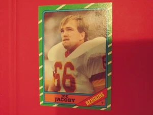 1986 Topps Joe Jacoby #177 Washington Redskins - Bild 1 von 2