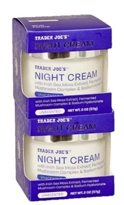 2 paquetes de crema hidratante de noche Trader Joe's Luxury extracto de musgo marino 2 oz - Imagen 1 de 6