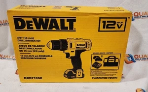 New DEWALT DCD710S2 12V Cordless 3/8 inch Drill/Driver - Kit 12 Volt - Picture 1 of 4