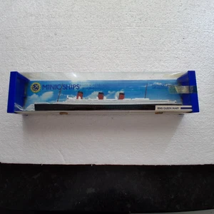 Hornby Minic Ships RMS Queen Mary M703 1:1200 Scale Original Packaging Ref JJ4 - Picture 1 of 3