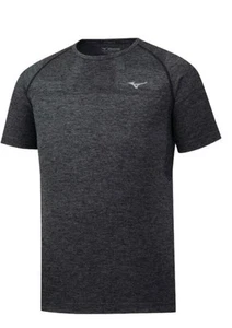 Mizuno Helix Seamless J2GA9001 T-Shirt Men's Black Short Sleeve Performance M - Picture 1 of 7