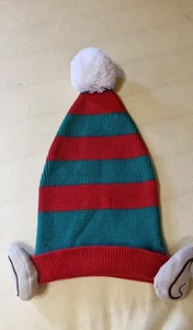 Lange ca. 35 cm Weihnachtsmütze Elfenmütze Rotgrün - Bild 1 von 3